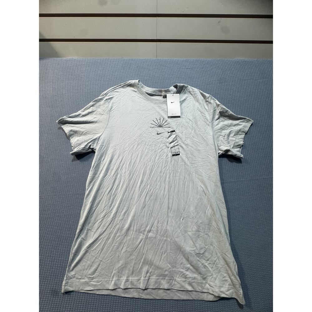 NIKE DRI FIT Men Gray‎ Tee Sz L Brand New